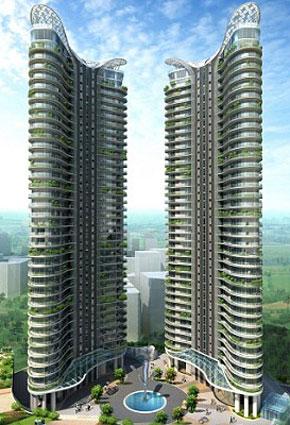 مسابح على شرفات برج Aquaria Grande